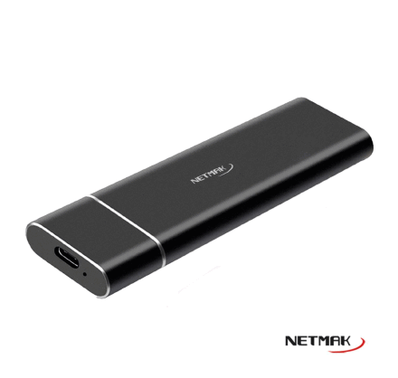 Caja Externa Netmak NM-CASE-5 USB-C 3.2 | Para SSD M.2 NGFF/SATA Portátil