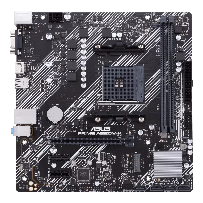 fwebp Motherboard Asus Prime A520M-K/CSM | AM4 | A520 | mATX | DDR4 | Para Ryzen - Imagen 2