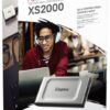 Disco SSD Externo Kingston XS2000 2TB | USB 3.2 Gen 2×2 | Tipo C | Gris