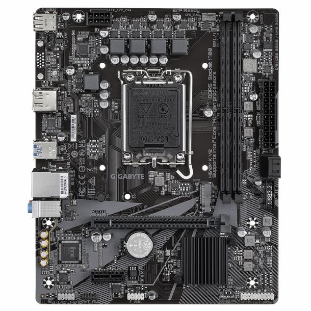mother-gigabyte-h610m-k-v2-ddr5-s1700-1 Motherboard Gigabyte H610M K | LGA1700 | Intel H610 | DDR4 | mATX - Imagen 2