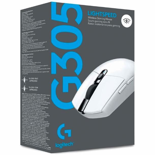 mouse-logitech-g305-lightspeed-wireless-white-910005290-0 Mouse Gamer Logitech G305 Inalámbrico Blanco | Lightspeed 12000 DPI | 910-005290