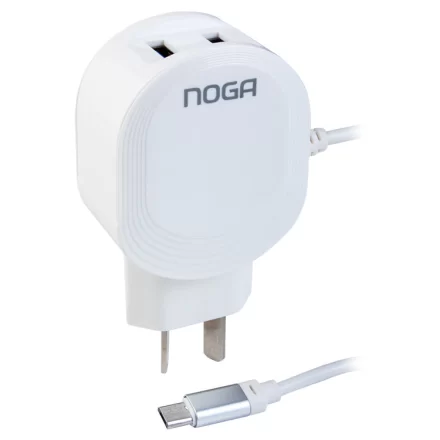 Cargador de Celular Noga NGH-3 | 2 Puertos USB 3A + Cable Micro USB | Carga Rápida ⚡📱 Cargador de Celular Noga NGH-3 | 2 Puertos USB 3A + Cable Micro USB | Carga Rápida ⚡📱