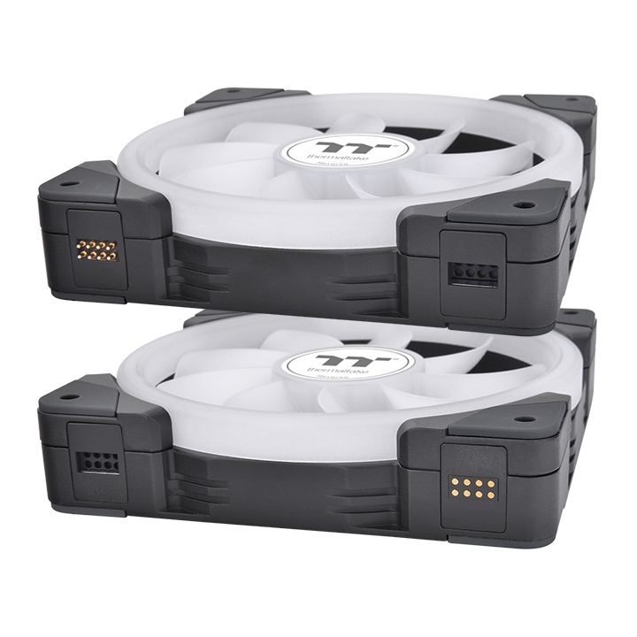 swafan_ex12_argb_2-3 Cooler Thermaltake Swafan EX12 ARGB | Pack 3 Ventiladores 120 mm | Dual LED Ring | Magnético | CL-F167-PL12SW-A - Imagen 3