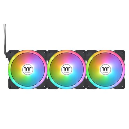 Cooler Thermaltake Swafan EX12 ARGB | Pack 3 Ventiladores 120 mm | Dual LED Ring | Magnético | CL-F167-PL12SW-A