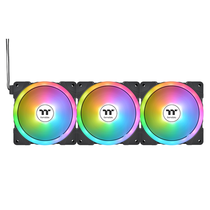 swafan_ex12_argb_4 Cooler Thermaltake Swafan EX12 ARGB | Pack 3 Ventiladores 120 mm | Dual LED Ring | Magnético | CL-F167-PL12SW-A