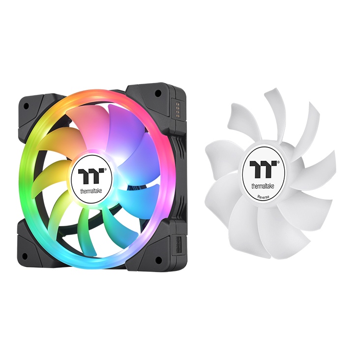 swafan_ex12_argb_5 Cooler Thermaltake Swafan EX12 ARGB | Pack 3 Ventiladores 120 mm | Dual LED Ring | Magnético | CL-F167-PL12SW-A - Imagen 5