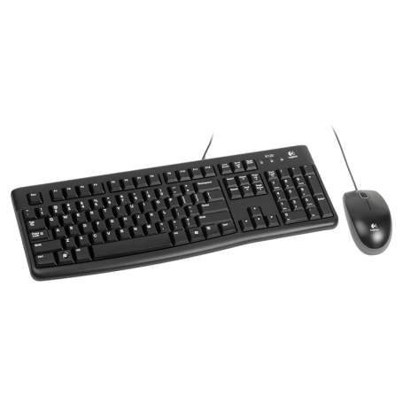 teclado-mouse-logitech-alambrico-mk120-usb (1) Combo Teclado + Mouse Logitech MK120 USB Negro Con Cable | 920-002565 - Imagen 3