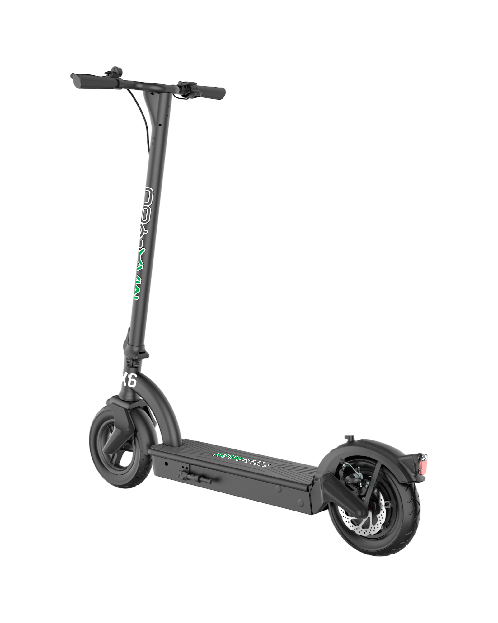 x6-back Monopatín Eléctrico | Max-You X6 | 450 W 36 V 7.8 Ah | Hasta 30 km/h | Autonomía 20 km | Ruedas 10″ Inflables - Imagen 3