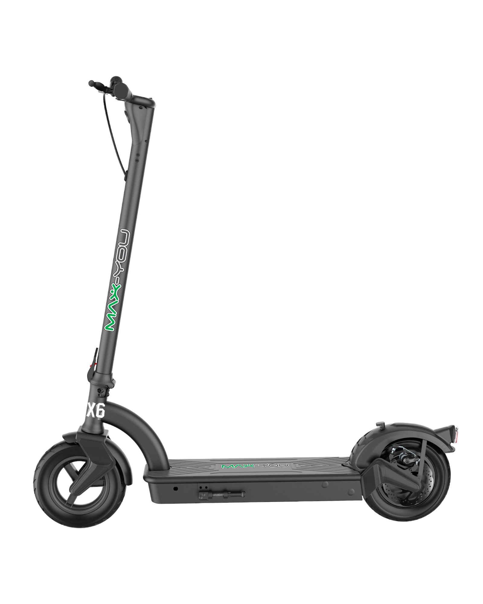 x6-side Monopatín Eléctrico | Max-You X6 | 450 W 36 V 7.8 Ah | Hasta 30 km/h | Autonomía 20 km | Ruedas 10″ Inflables
