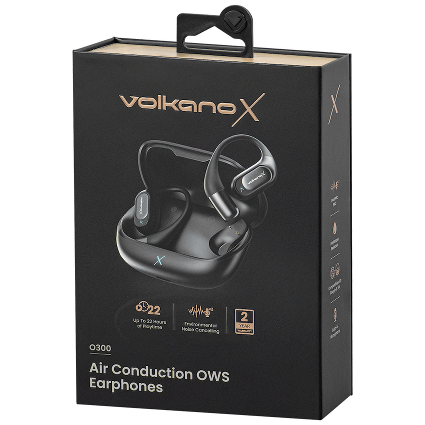 390897 Auriculares Bluetooth Volkano X O300 IPX4 Air Conduction OWS Noise Cancelling | VXO-300-BK - Imagen 3