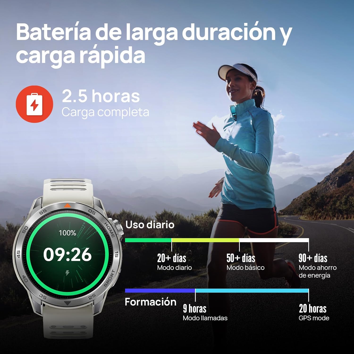 71UVGNHgmQL._AC_SL1500_ Smartwatch Mibro GS Pro Beige | AMOLED 1.43” | GPS Multisatélite | 5ATM | Llamadas BT - Imagen 6