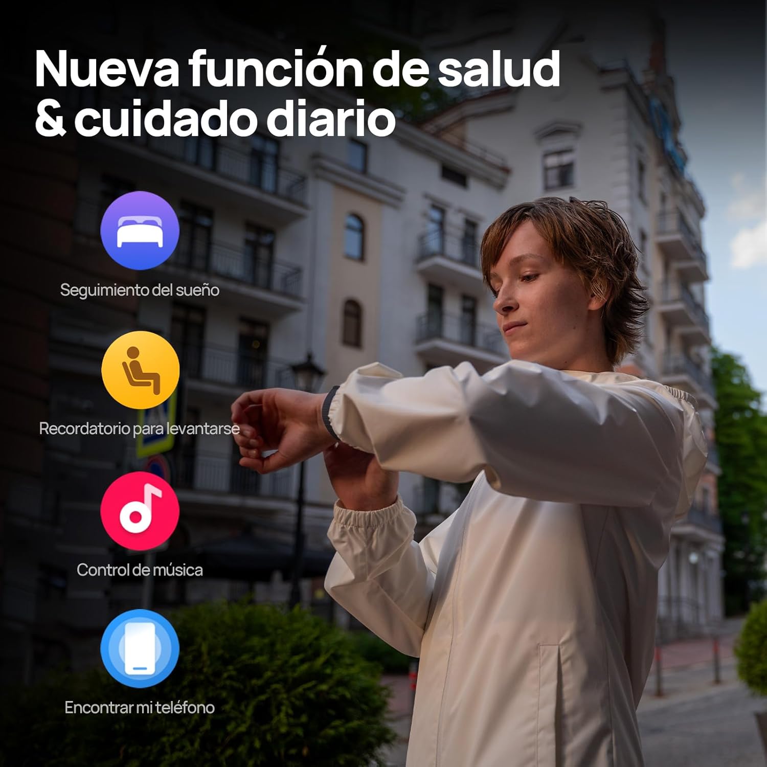 71gDHYOl2lL._AC_SL1500_ Smartwatch Mibro GS Pro Beige | AMOLED 1.43” | GPS Multisatélite | 5ATM | Llamadas BT - Imagen 8