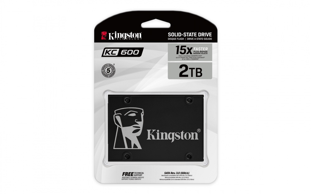 Comeros-KINGSTON-SKC6002048G-4 Disco SSD Kingston KC600 2TB 2.5" SATA III | 3D TLC | Rápido | SKC600/2048G