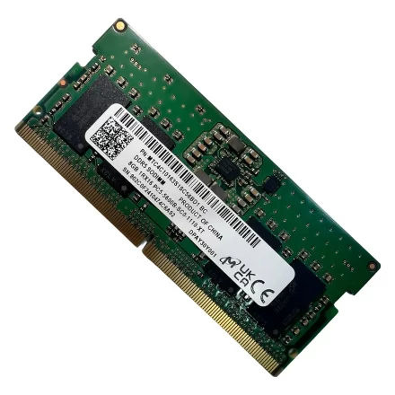 Memoria RAM Notebook Micron 8GB DDR5 SO-DIMM 5600MT/s PC5-44800 CL46 | MTC4C10163S1SC56BD1