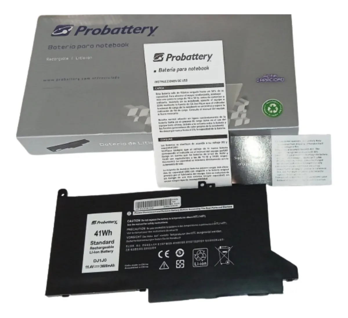 D_NQ_NP_2X_736339-MLA73016979157_112023-F Batería Dell Latitude 7290 PGFX4 11.4V ProBattery Notebook - Imagen 2