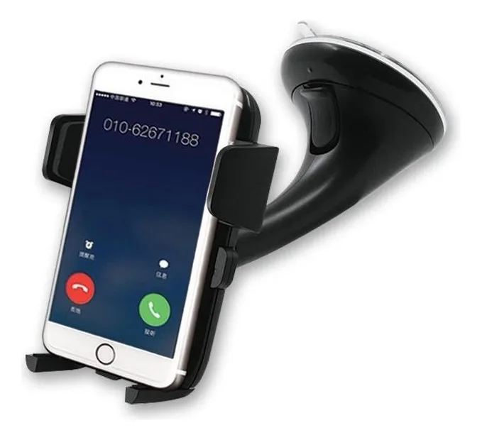 D_NQ_NP_2X_828814-MLU77752480264_072024-F Soporte para Celular Auto Noganet NG-HOLD6 | Ventosa | Rotación 360° | One Touch | 3.5” a 4.7”