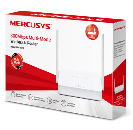 Router WiFi Mercusys MW302R | N300 300Mbps | 2 Antenas 5dBi | Multi-Mode Router WiFi Mercusys MW302R | N300 300Mbps | 2 Antenas 5dBi | Multi-Mode