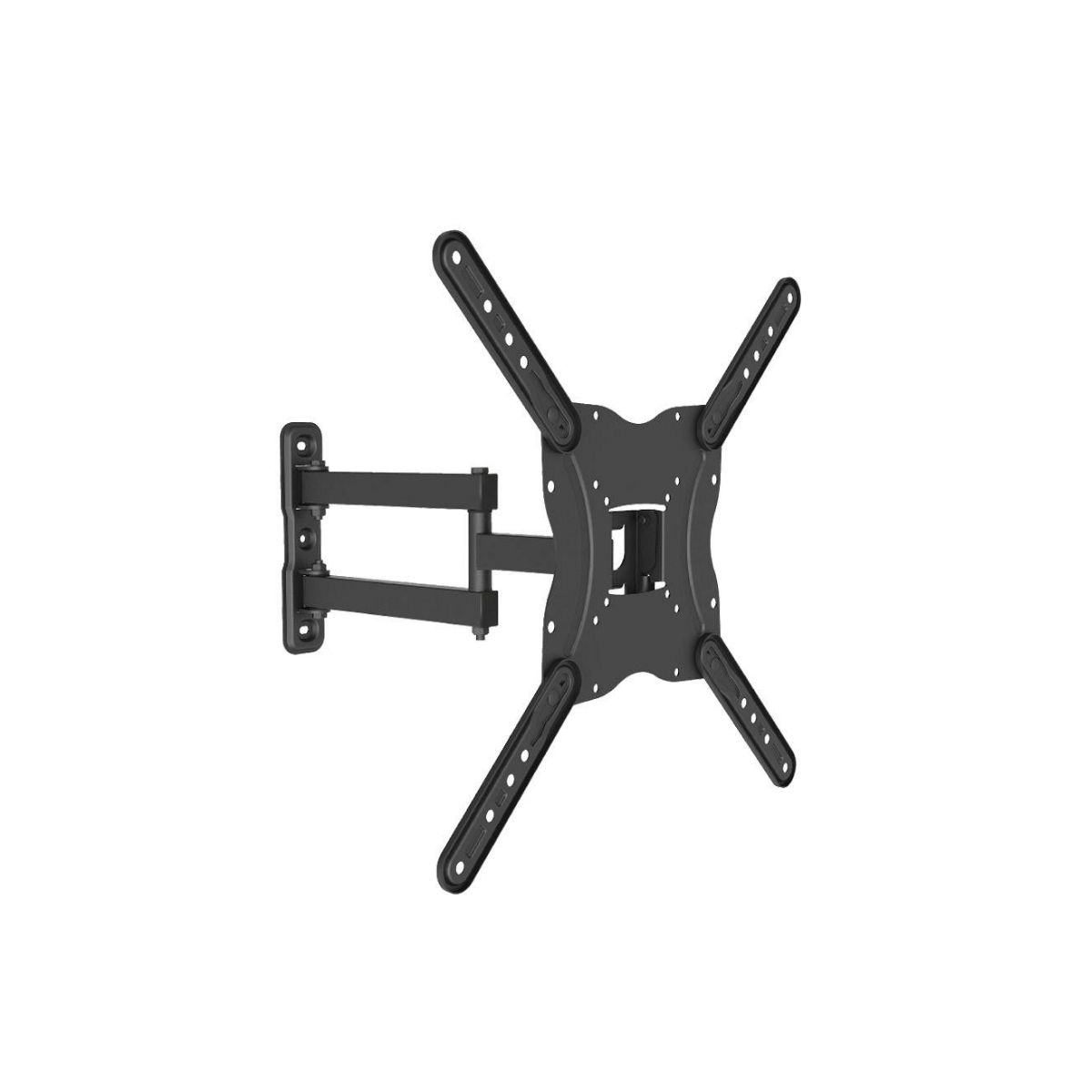 NMST16 Soporte TV Netmak NM-ST16 17”–60” | Doble Brazo | Giro 180° | Inclinación -15°/+5° | VESA 400x400 | 30kg