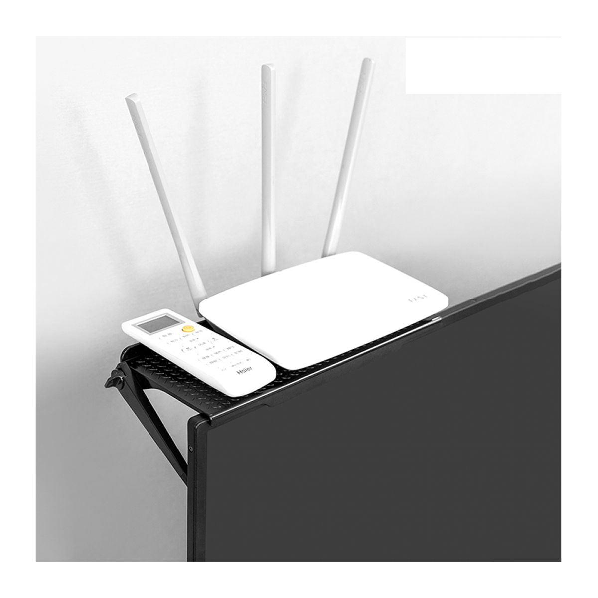 Netmak soporte estante para monitores 22Cm NM-ST23 2 Soporte Estante Netmak NM-ST23 22cm | Para Monitor/TV | Antideslizante | ABS | Hasta 3kg - Imagen 4