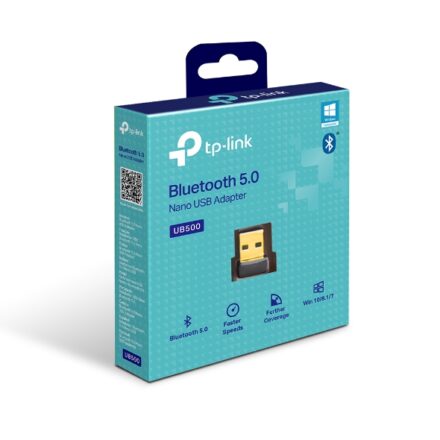 Adaptador Bluetooth TP-Link UB500 | Nano USB | BT 5.0 | BLE | Win 11/10 Adaptador Bluetooth TP-Link UB500 | Nano USB | BT 5.0 | BLE | Win 11/10