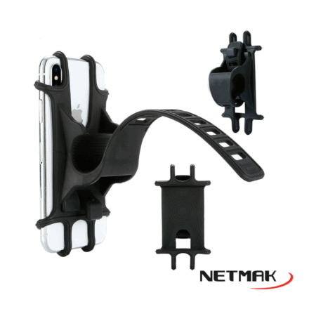 Soporte para Celular Netmak NM-HC34 para Bicicleta y Moto | Giro 360° | Antivibración Soporte para Celular Netmak NM-HC34 para Bicicleta y Moto | Giro 360° | Antivibración