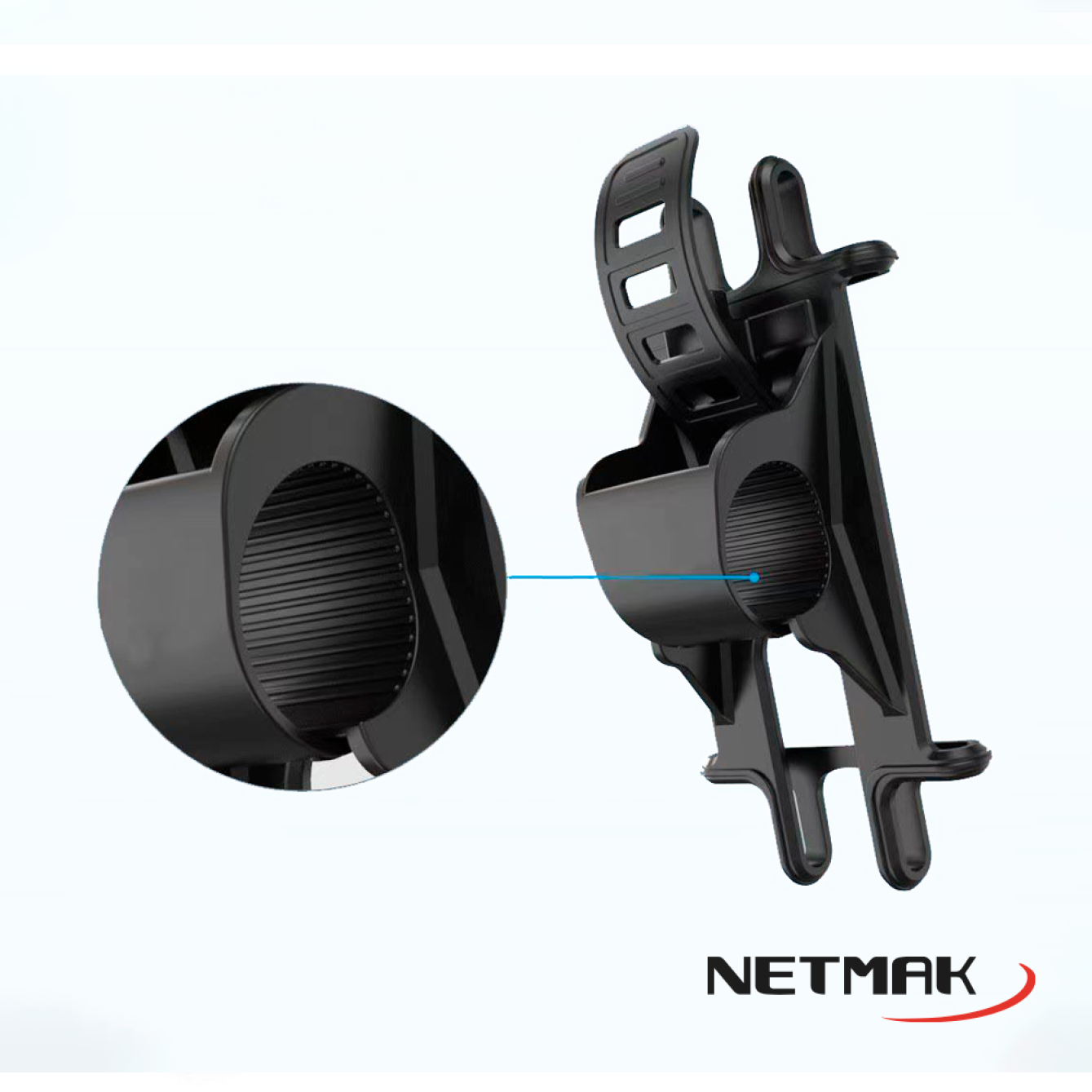 Soporte Para Celular Netmak Para Bicicleta NM-HC34 3 Soporte para Celular Netmak NM-HC34 para Bicicleta y Moto | Giro 360° | Antivibración - Imagen 3