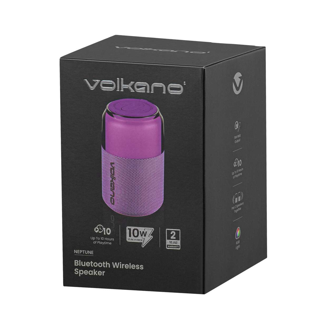 VK-3004-PR-6 Parlante Bluetooth Portátil Volkano Neptune 10W Purpura | VK-3004-PR - Imagen 6