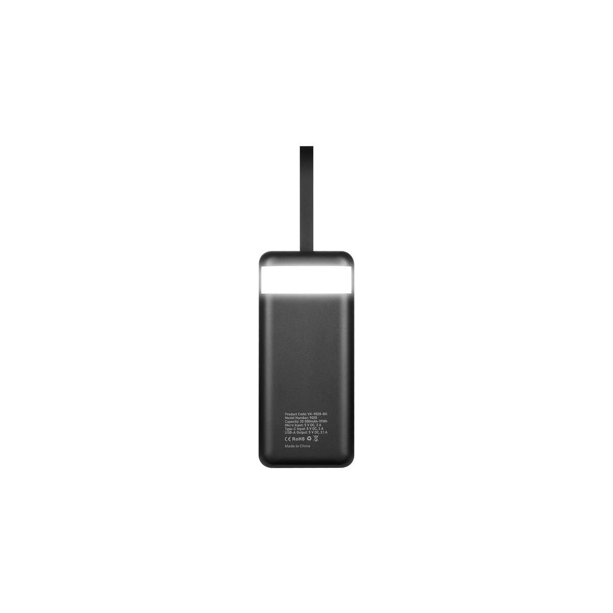 VK-9028-BK-2 Cargador Portátil Volkano Power Bank Punch 30000mAh USB-C Negro | VK-9028-BK - Imagen 3