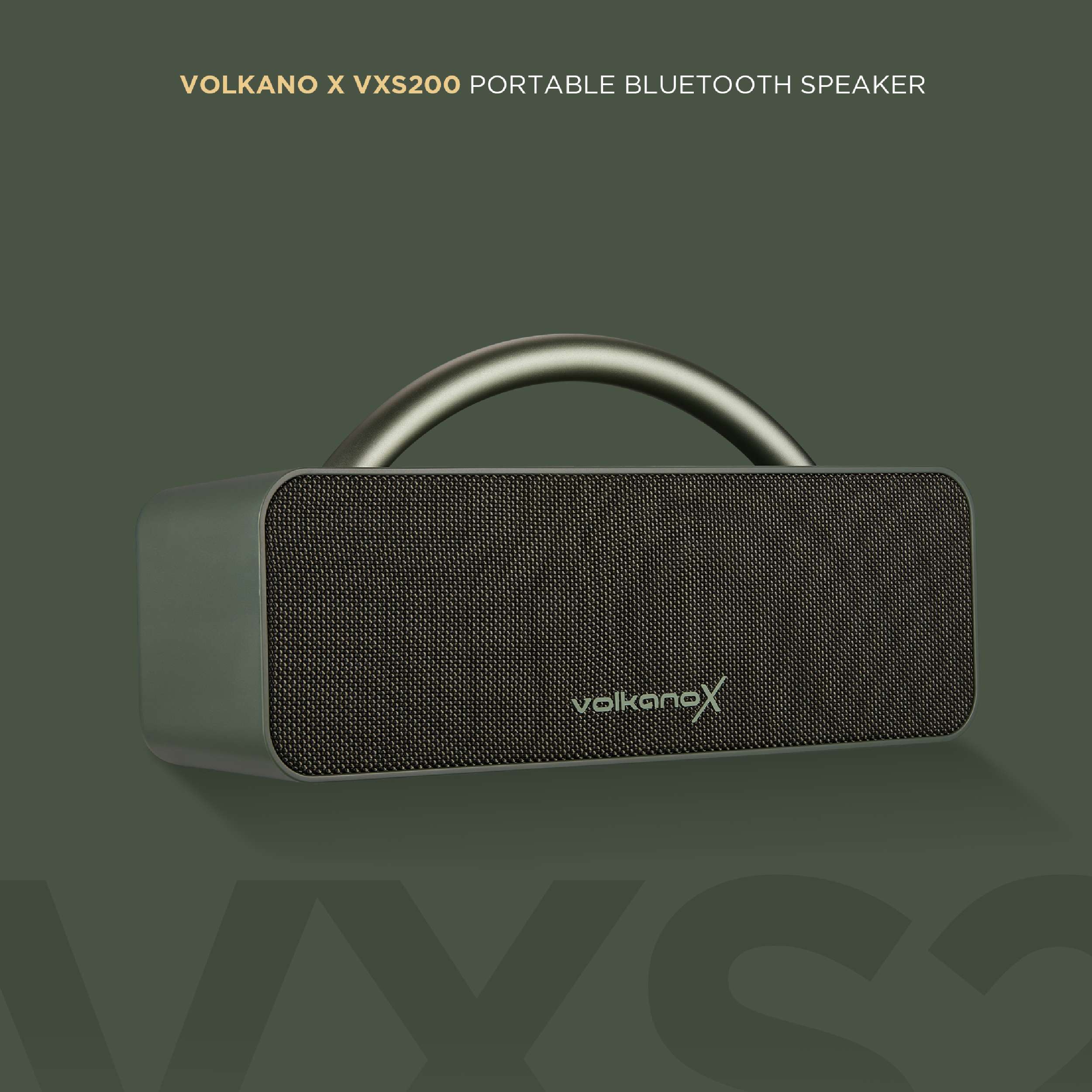 VKX-3003-GN-4 Parlante Bluetooth Portátil Volkano X VXS200 IPX5 20W RMS Verde | VKX-3003-GN - Imagen 5