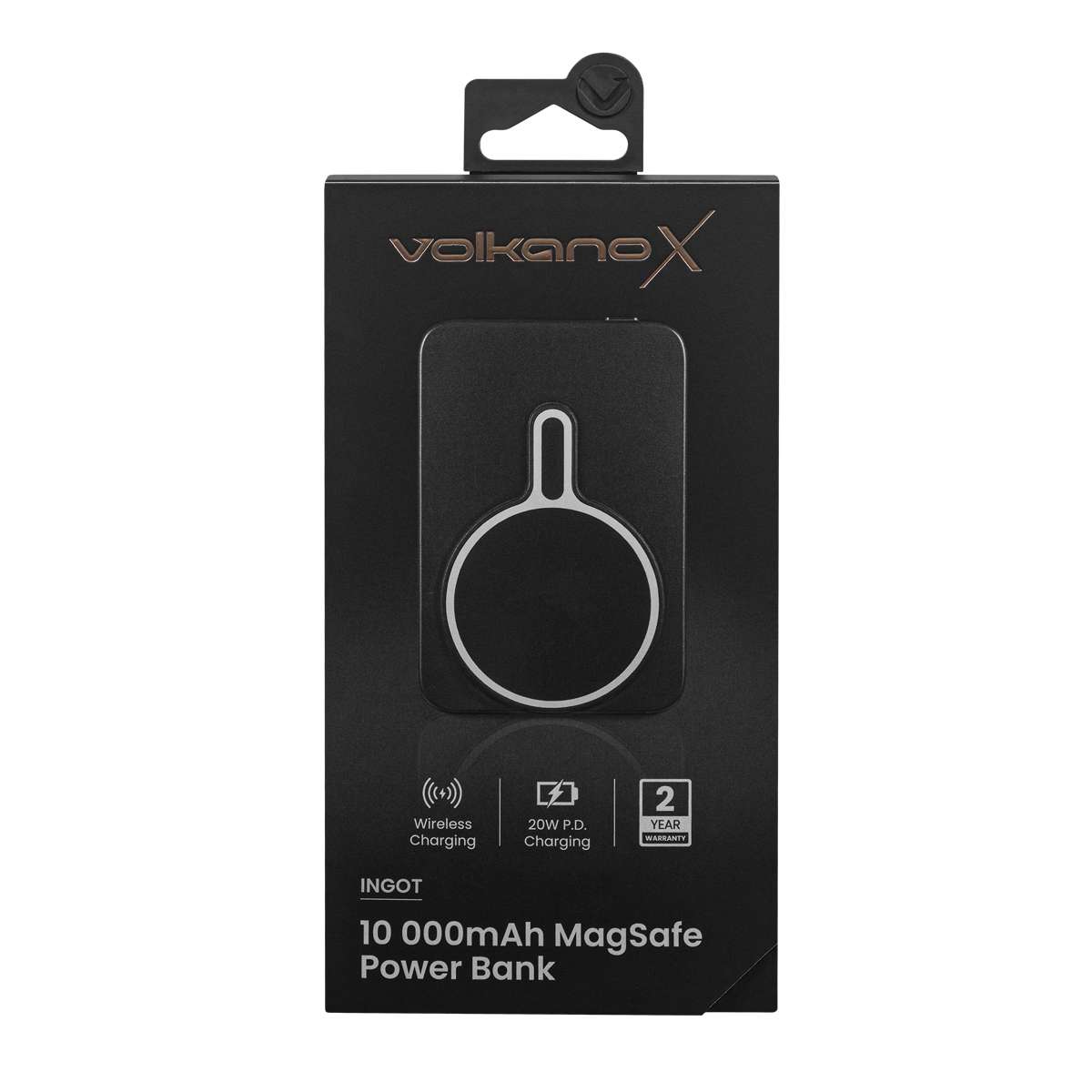 VKX-9031-BK-10 Cargador Portátil Volkano Power Bank Ingot MagSafe 10000mAh Wireless Negro | VK-9021-BK - Imagen 9