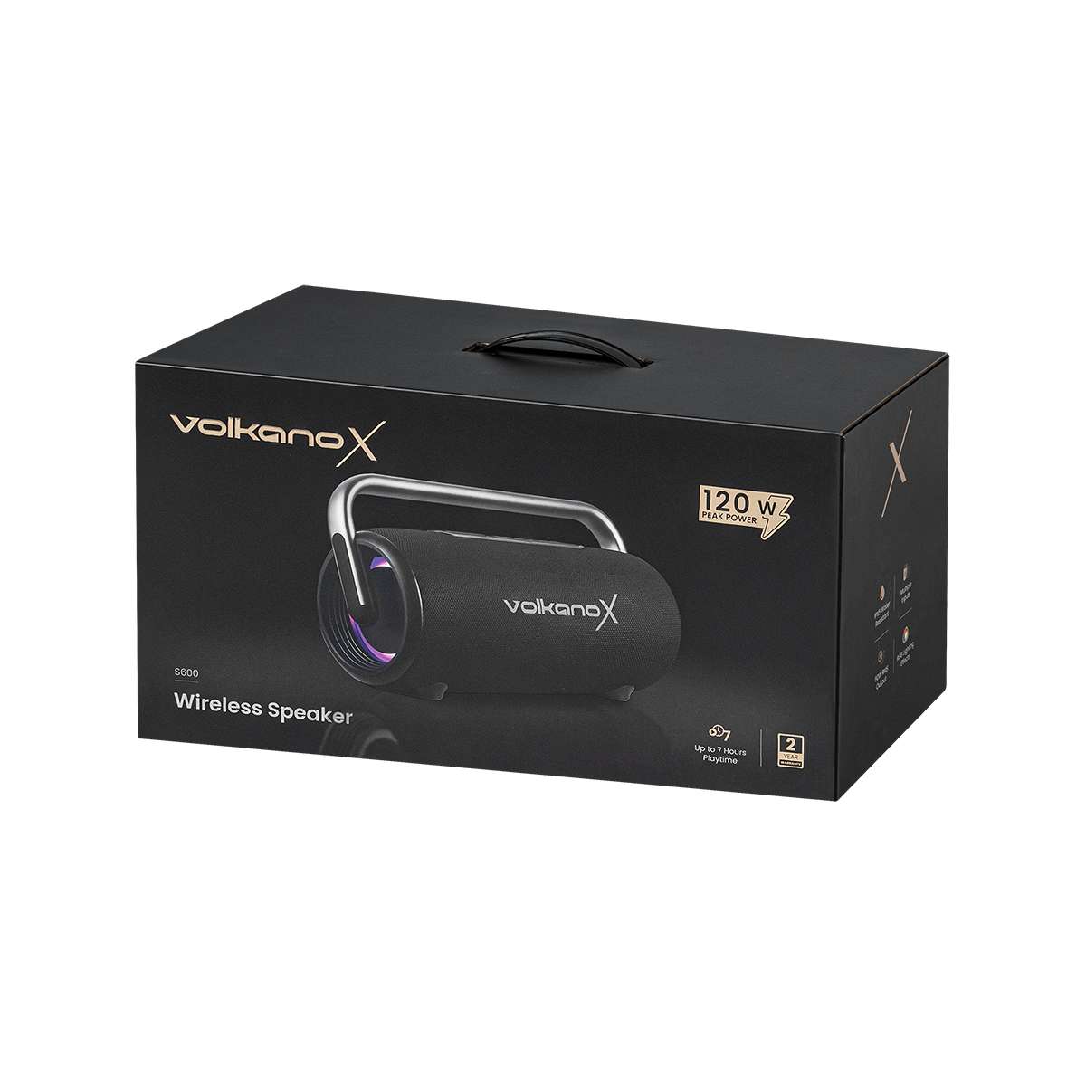 VXS-600-BK-8 Parlante Bluetooth Portatil Volkano X S600 120W 60W RMS VXS-600-BK - Imagen 5