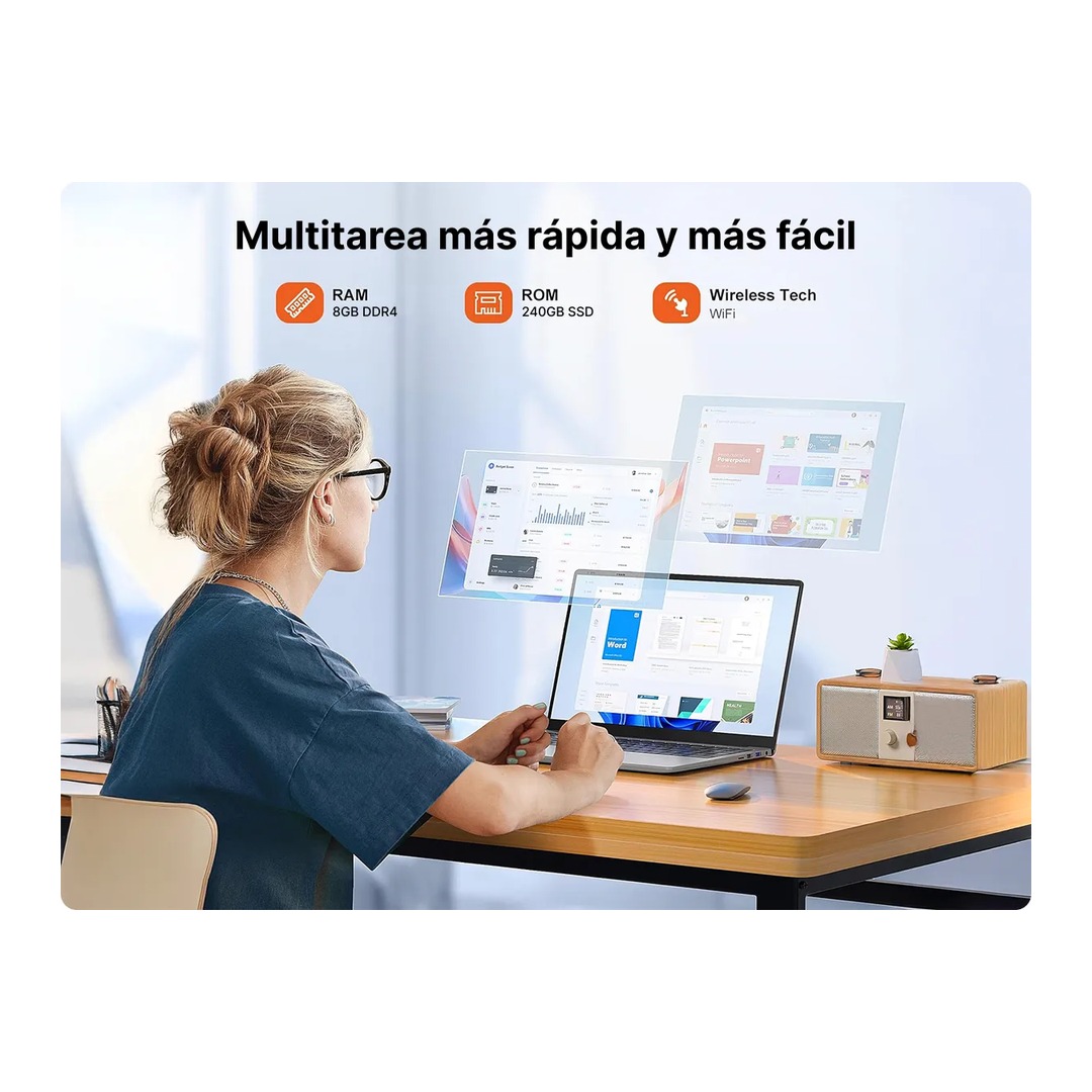 gfast_n153_05_1080 Notebook Gfast N-153 15.6" | Celeron N4020 | 8GB RAM | SSD 240GB | Windows 11 Home | NBMC8GS215W11 - Imagen 9