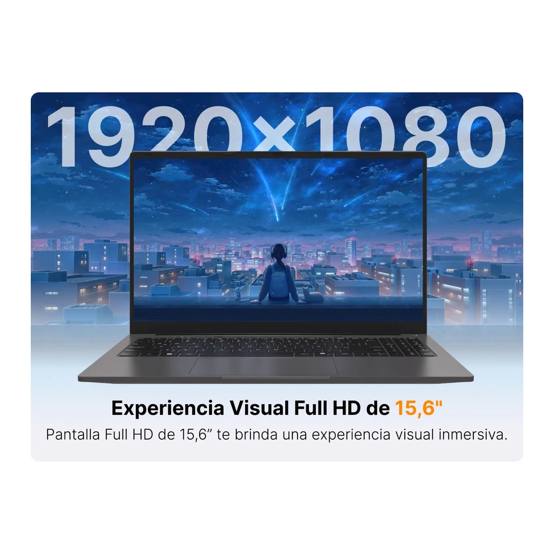 gfast_n153_08_1080 Notebook Gfast N-153 15.6" | Celeron N4020 | 8GB RAM | SSD 240GB | Windows 11 Home | NBMC8GS215W11 - Imagen 2