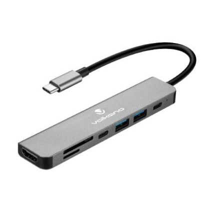 Hub Multipuertos 7 en 1 Volkano Expand USB-C | VK-20236-BK Hub Multipuertos 7 en 1 Volkano Expand USB-C | VK-20236-BK