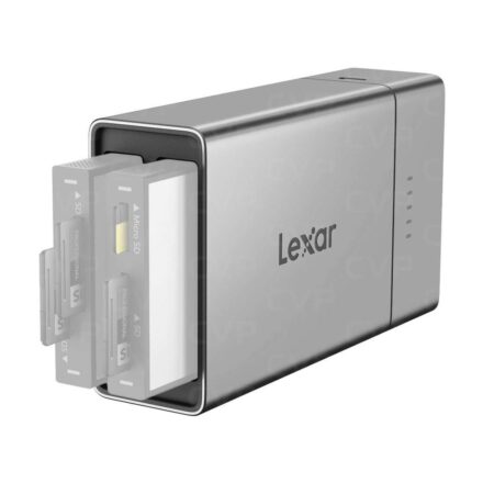 Professional Workflow Go Lexar | Dock Portátil 2 Bahías con Batería | Backups sin Notebook | USB-C 10Gbps Professional Workflow Go Lexar | Dock Portátil 2 Bahías con Batería | Backups sin Notebook | USB-C 10Gbps