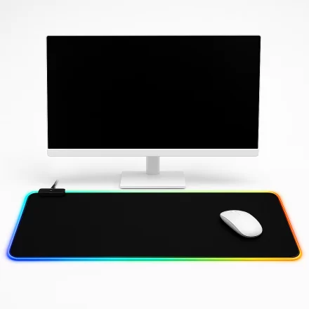 Mouse Pad CDTEK Desk Pad Liso 80 x 30 cm RGB Negro Mouse Pad CDTEK Desk Pad Liso 80 x 30 cm RGB Negro