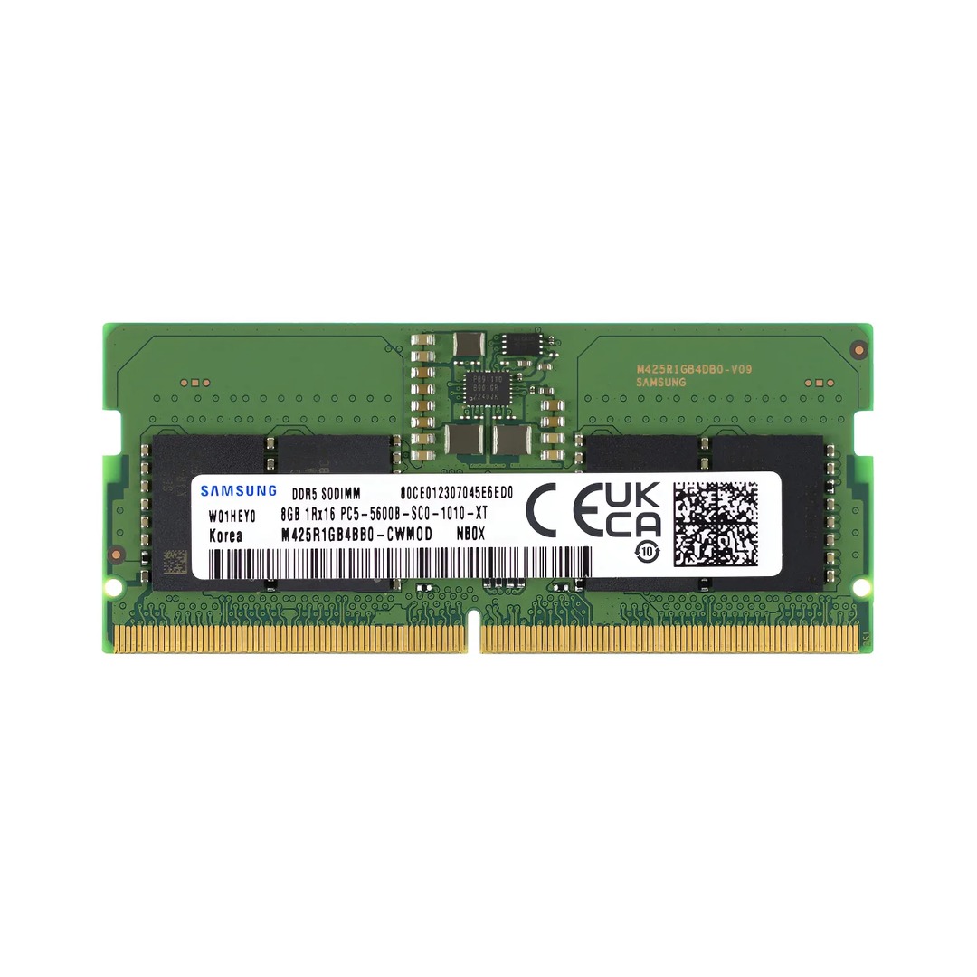 samsung-ram-ddr5-sodimm-8gb-5600-2 Memoria RAM Notebook Samsung 8GB DDR5 SODIMM 5600MT/s M425R1GB4PB0 | Upgrade 5600MHz - Imagen 2