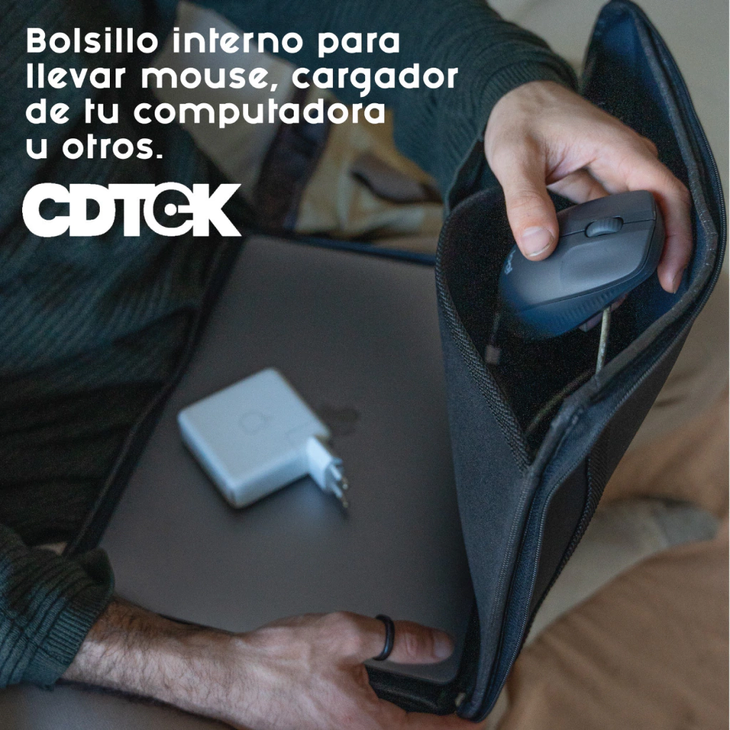 untitled-51-3b2595dc0f7a5a96dc16928978335859-1024-1024 Funda para Notebook CDTEK 15.6” Negra | Neoprene con Bolsillo | Doble Cierre - Imagen 2