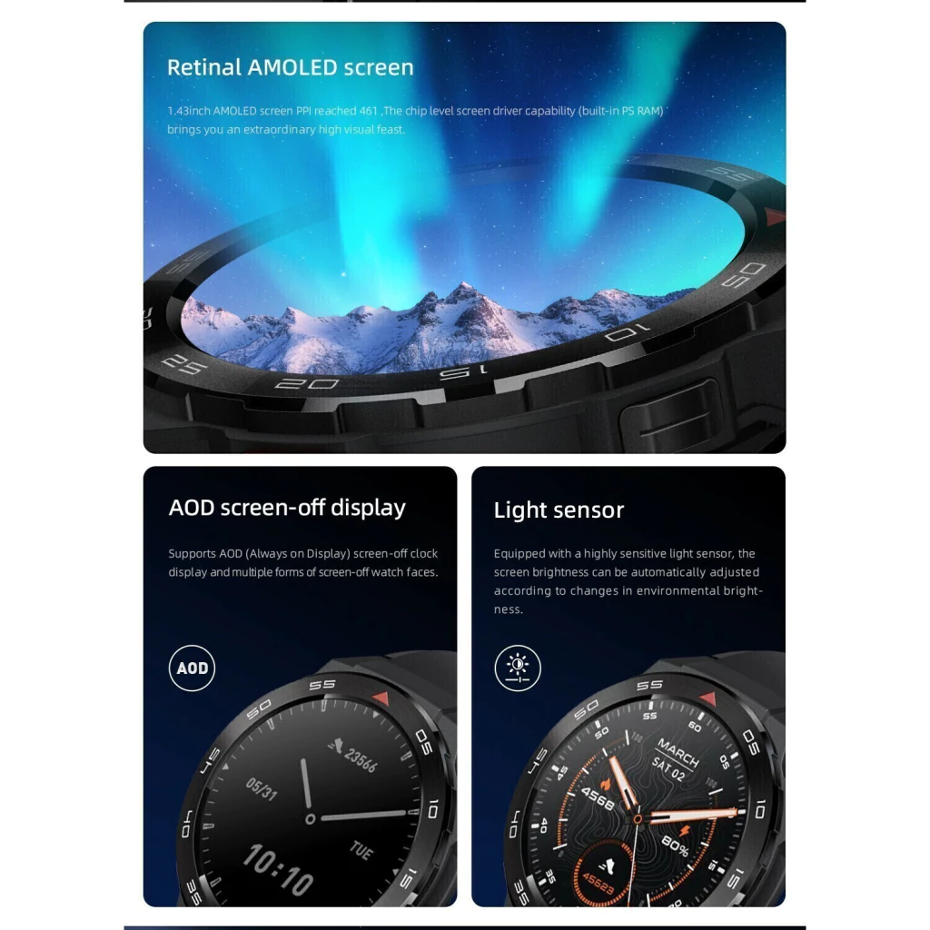 zdz43we8fy9y2t82y39ty298yt-6aaa4283f0b784167b17054968249840-1024-1024 Reloj Smartwatch Mibro GS Pro Negro | AMOLED 1.43” | GPS Multisatélite | 5ATM | Llamadas BT - Imagen 8