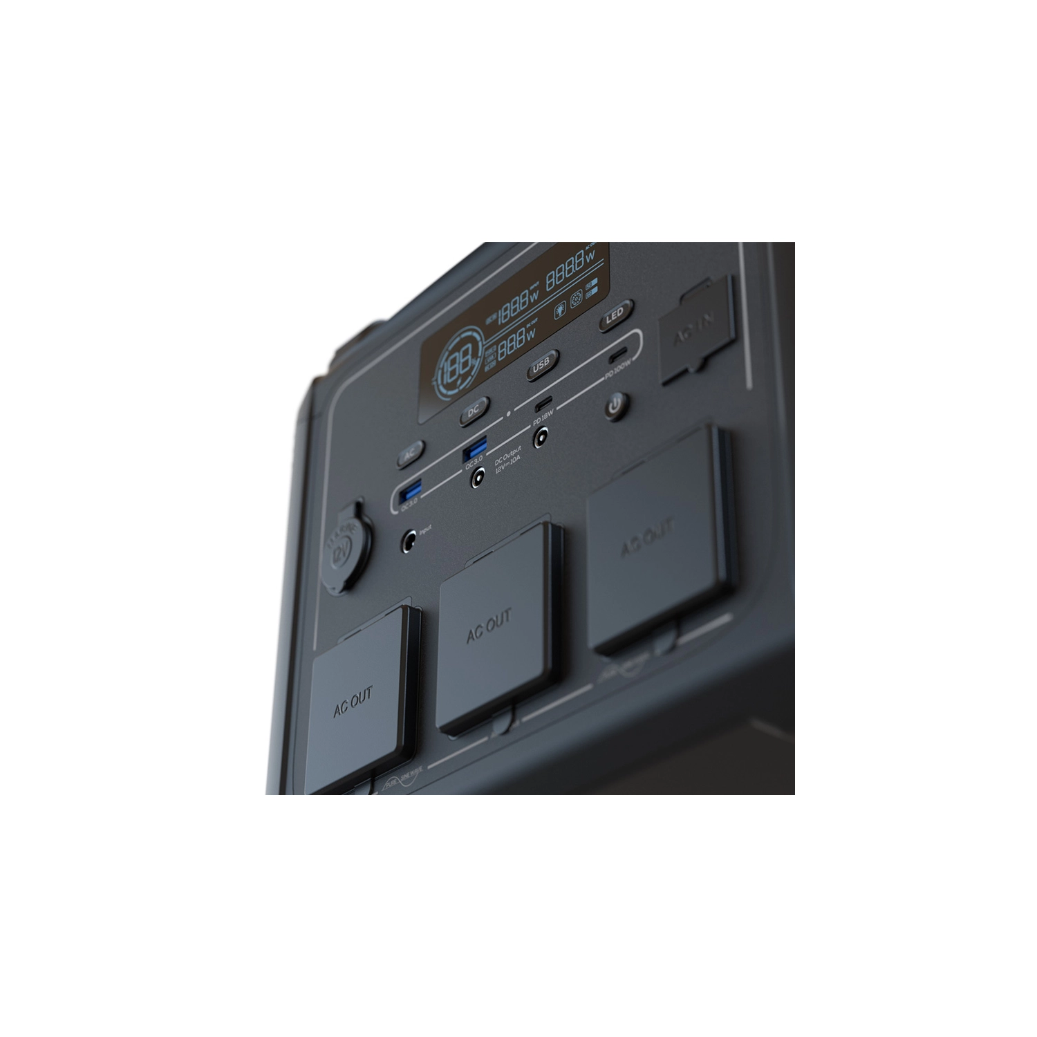 0hOEd_l Generador Forza Titan FPP-T1202 1200W 220V Onda Pura | 1102Wh | USB-C PD 100W | MPPT Solar 180W - Imagen 2