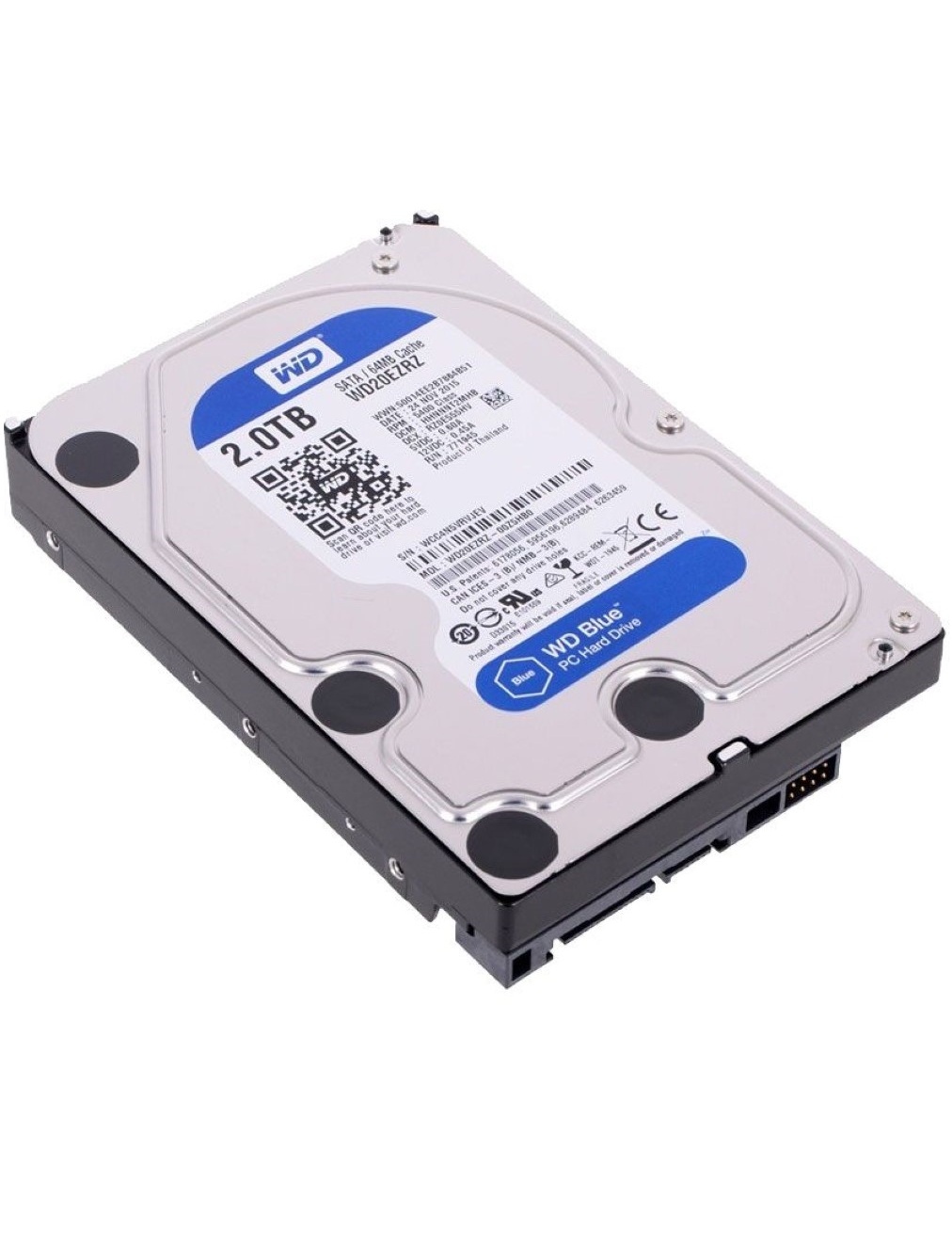 1615_2 Disco Duro WD Blue 2TB 3.5" SATA 5400RPM CMR Desktop - Imagen 2