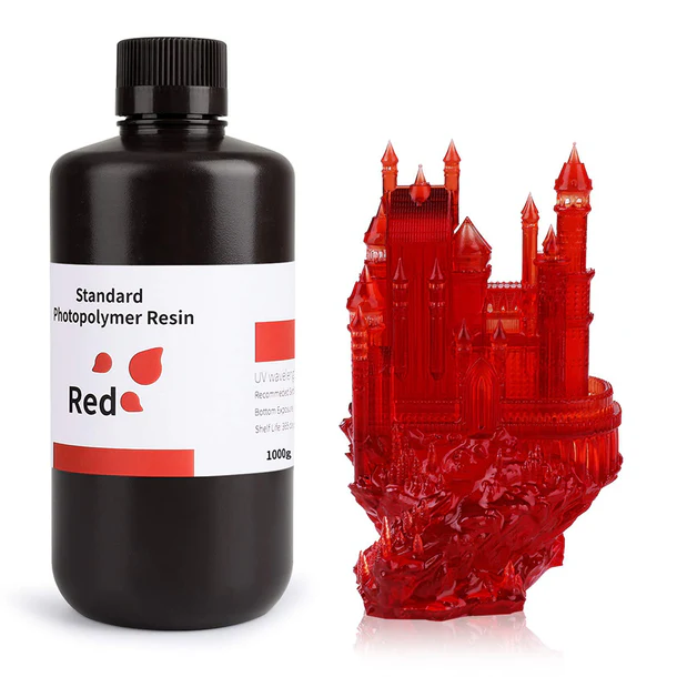 5_a20b771a-7399-43f0-8453-7d37806fce6a_610x610_crop_center Resina ELEGOO Standard 1Kg Rojo Transparente 405nm (Clear Red) | LCD MSLA DLP | 50.103.0090