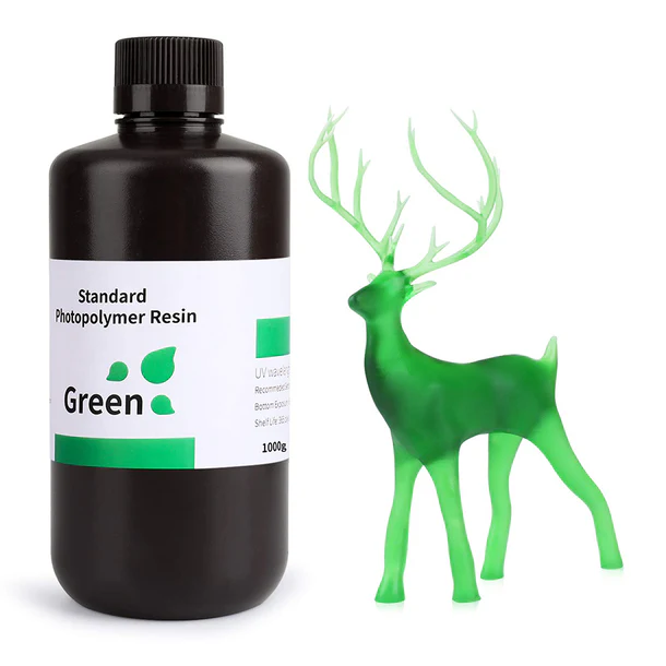 6_b9e295e9-adc1-4025-b6f6-87ebc2025ae4_610x610_crop_center Resina ELEGOO Standard 1Kg Verde Transparente 405nm (Clear Green) | LCD MSLA DLP | 50.103.0088