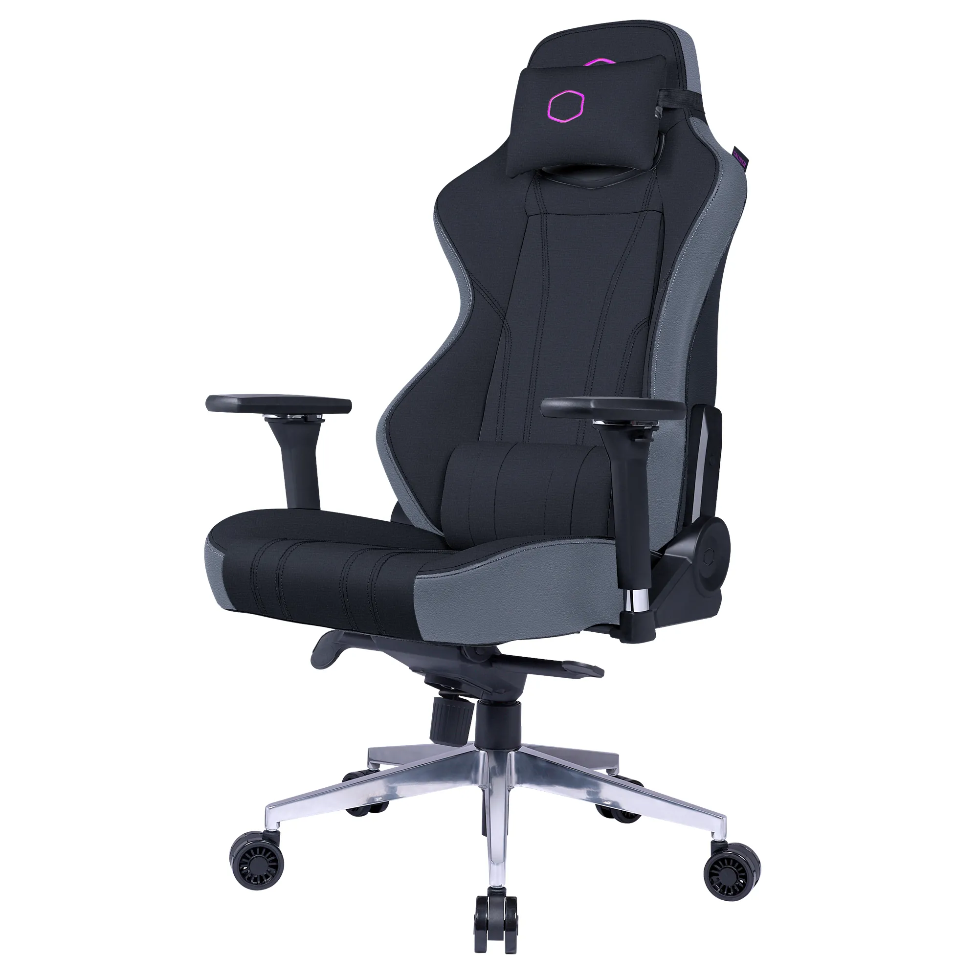 CMI-GCX1C-BK-2 Silla Gamer Cooler Master Caliber X1C Black | Cool-In Fabric | Reclinable 180° | Apoyabrazos 4D | Hasta 150 kg - Imagen 4