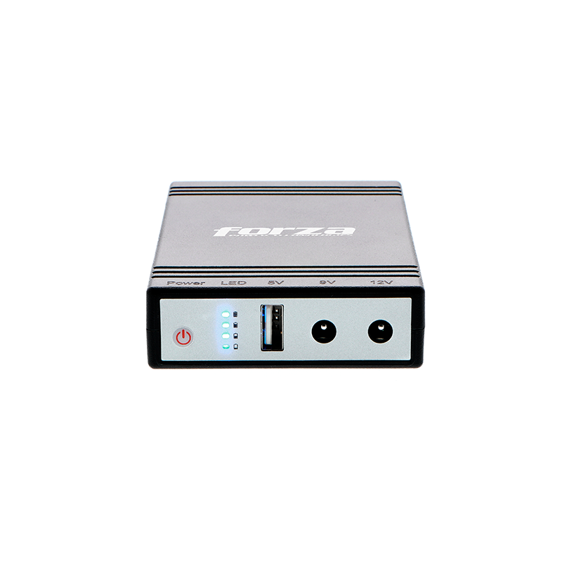 DC-140USB_Detalle_1 Mini UPS DC Forza DC-140USB 14W Power Bank USB 5V DC 9V/12V - Imagen 4