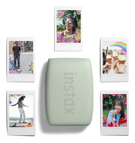 D_NQ_NP_888255-MLA91886642449_092025-O Impresora Instantánea Fujifilm instax mini Link 3 Verde (Sage Green) | Bluetooth 5.1 | Film instax mini 62×46 mm - Imagen 2