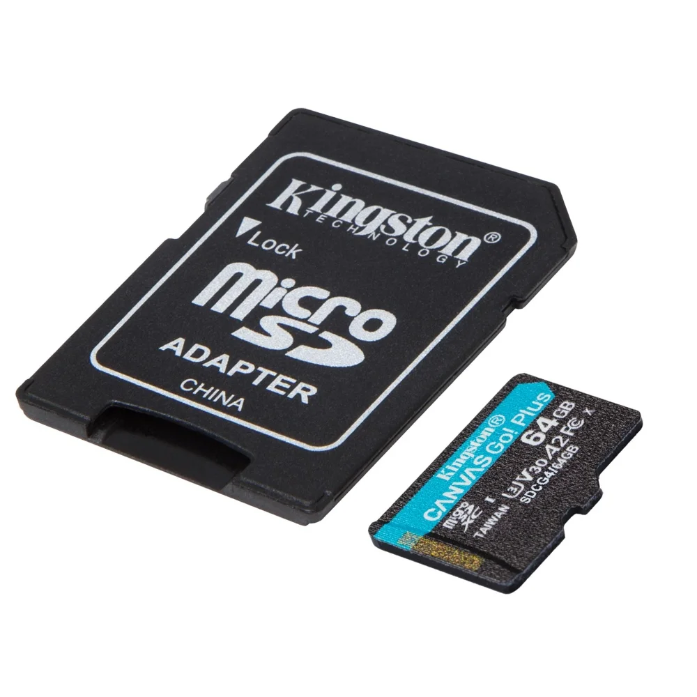 Micro-SD-64GB-Kingston-Canvas-Go-Plus-lg-1-1000x1000 Memoria Micro SD Kingston Canvas Go! Plus 64GB | 200MB/s | 4K | SDCG4/64G - Imagen 3