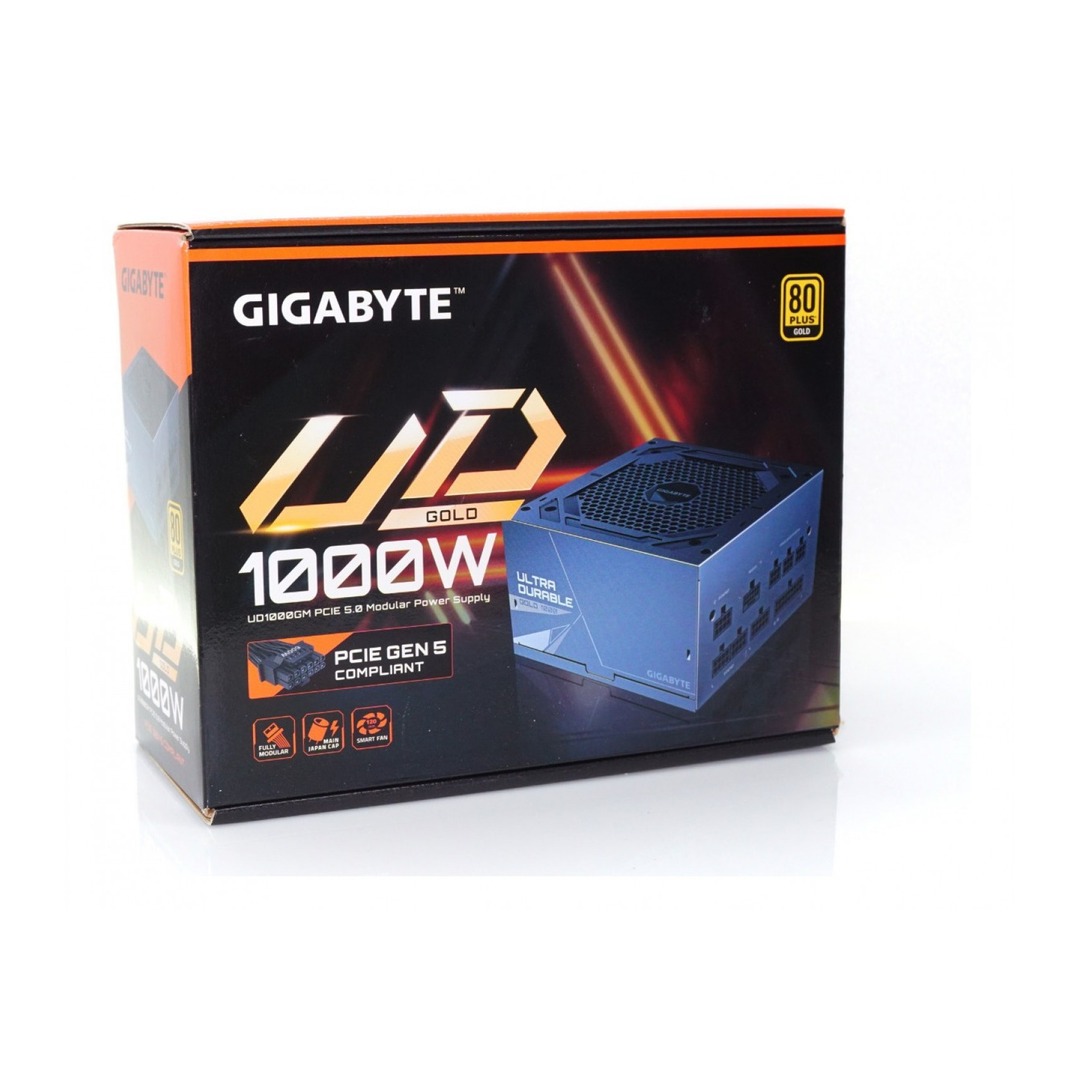RS-Gigabyte-UD1000GM-PG5-V2-02 Fuente Gigabyte UD1000GM PG5 V2 1000W 80+ Gold Full Modular ATX 3.1 PCIe 5.1 - Imagen 3