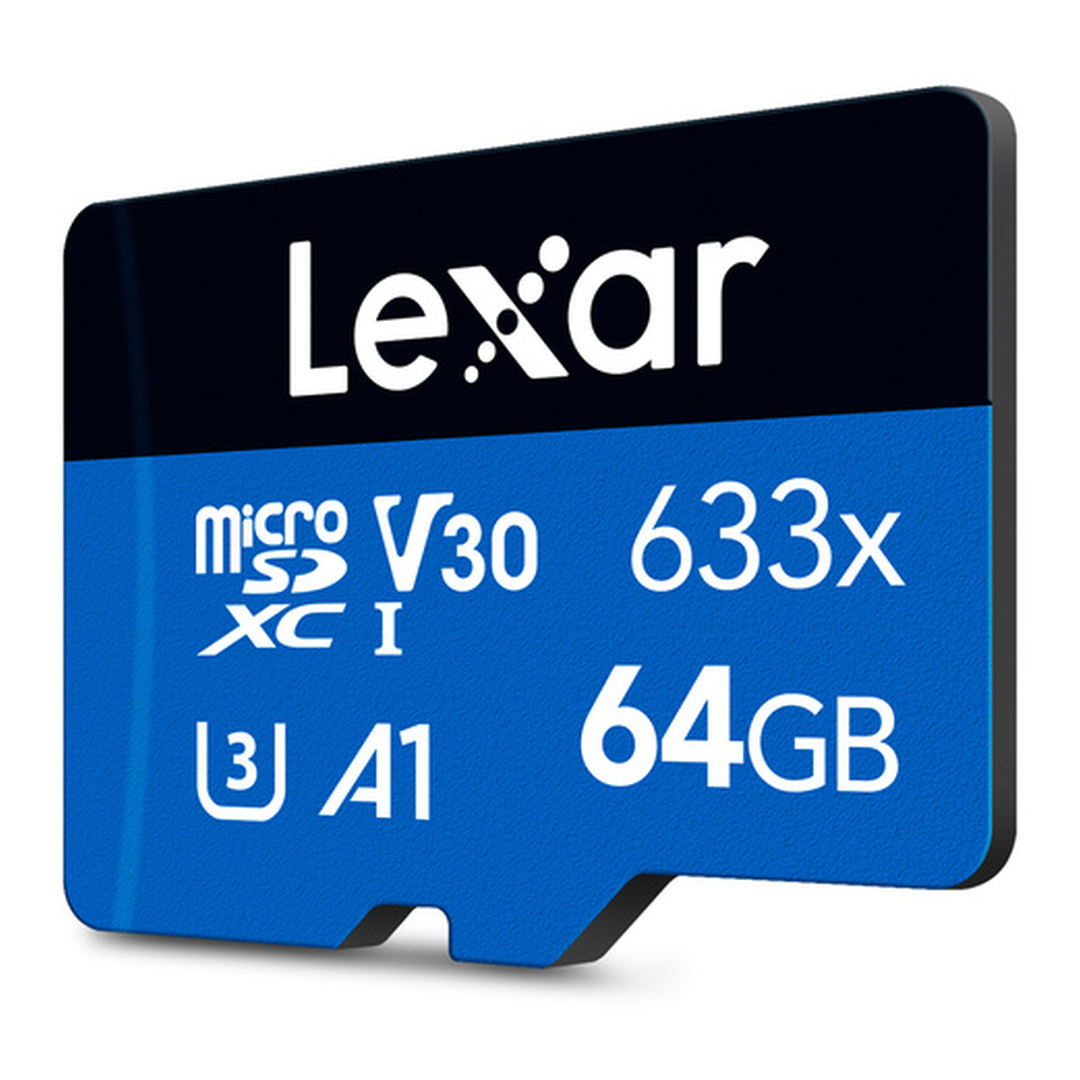 RS_Tecno_Lexar_633x_64GB_04_card_angle2_1080 Tarjeta microSDXC Lexar 633x 64GB UHS-I C10 | Hasta 100MB/s | Sin adaptador - Imagen 2