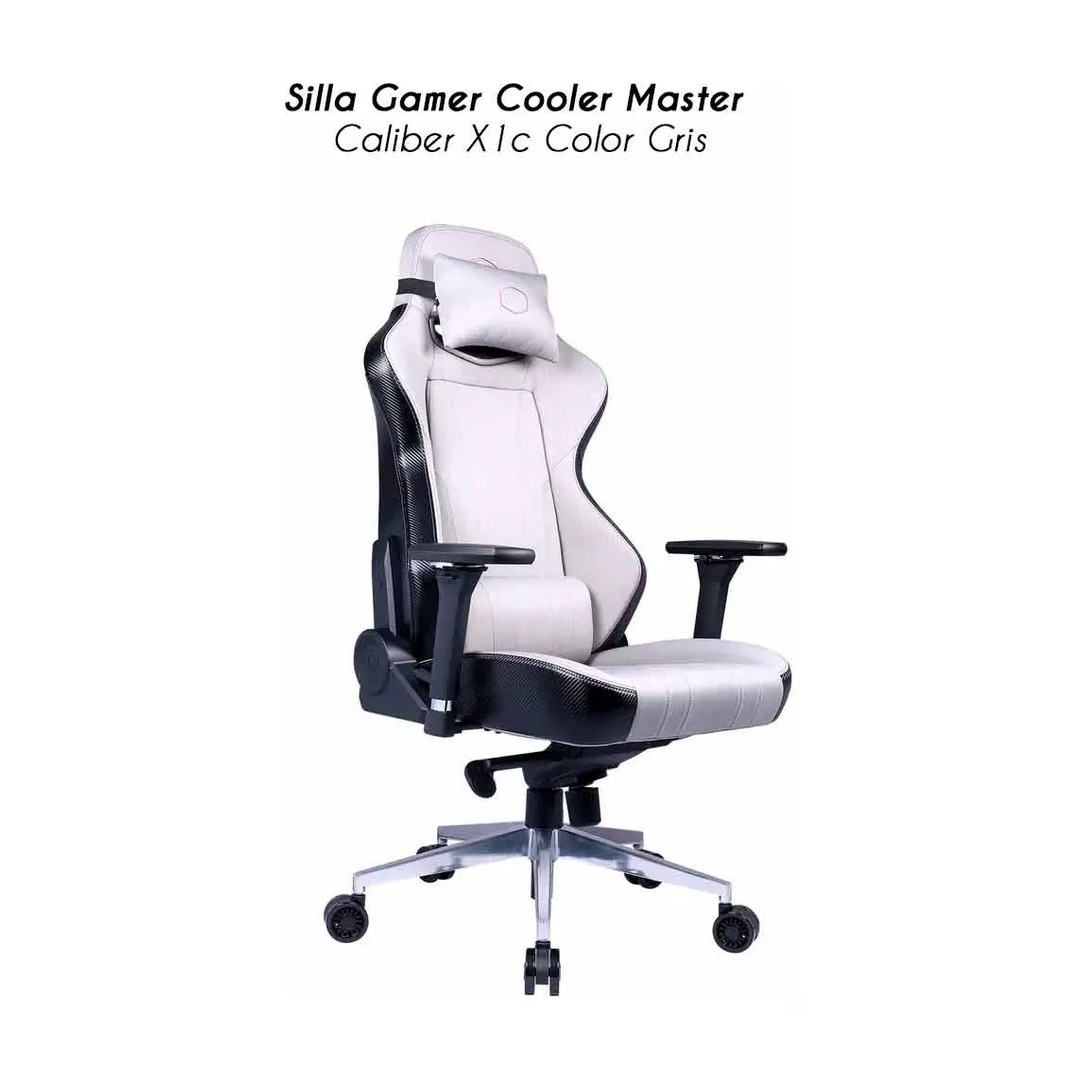 SILLA-GAMER-COOLER-MASTER-CALIBER-X1C-GRIS-24-F_1080 Silla Gamer Cooler Master Caliber X1C Grey Cooling Fabric 4D - Imagen 3